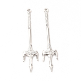 Стойки обшивки сплава большие кулоны, без кадмия, без никеля и без свинца, очарование алебарды