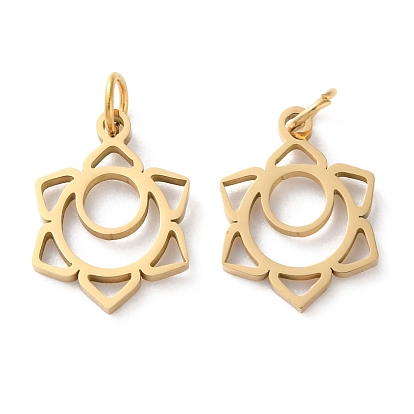 Ионное покрытие (ip) 304 брелоки из нержавеющей стали, с целью перехода в кольце, лазерная резка, очарование чакры