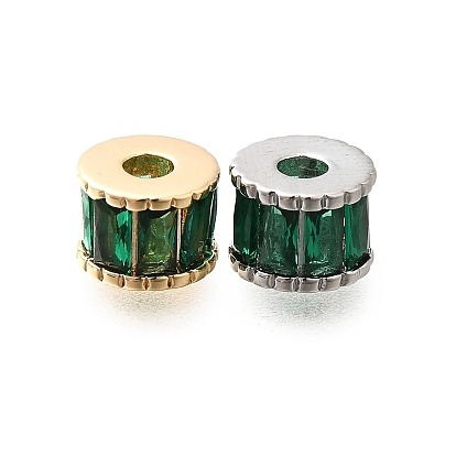 Латунные стеклянные бусины, без кадмия, без никеля и без свинца, колонка