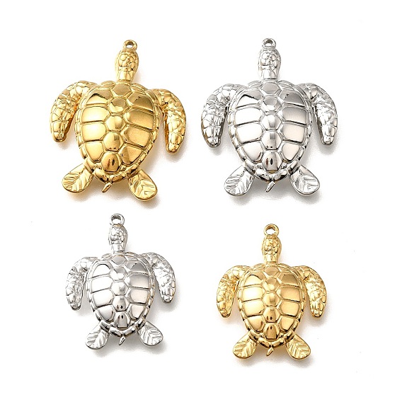304 подвески из нержавеющей стали, ионное покрытие (ip), очарование морской черепахи