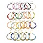 Polyester Multi-Strand Bracelets, Brass Heart Bead Bracelets with 202 Stainless Steel Lobster Claw Clasps