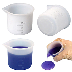 Tasses à mesurer en silicone, tasse de mélange graduée, outil d'artisanat en résine uv et résine époxy