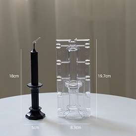 Moules à bougies en acrylique pagode, pour la fabrication de bougies