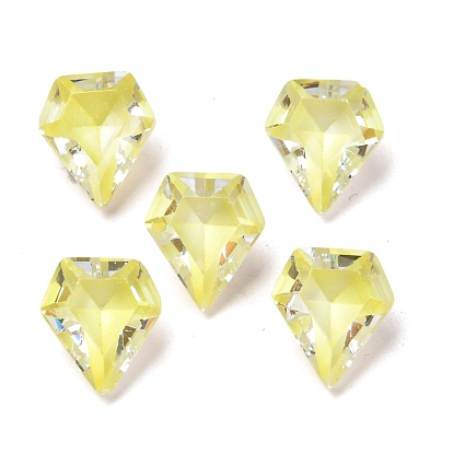 Zircone cubique pointé cabochons, facette, forme de diamant