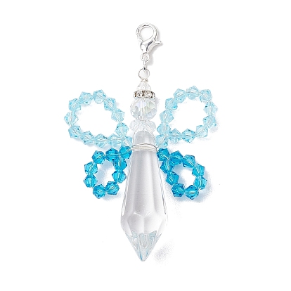 Стеклянные подвески в виде ангела, подвески из клешней лобстера, для ключей для сумок