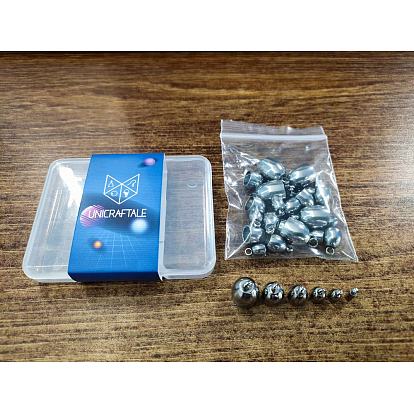 36Pcs 6 Style 304 Stainless Steel Cord Ends, End Caps