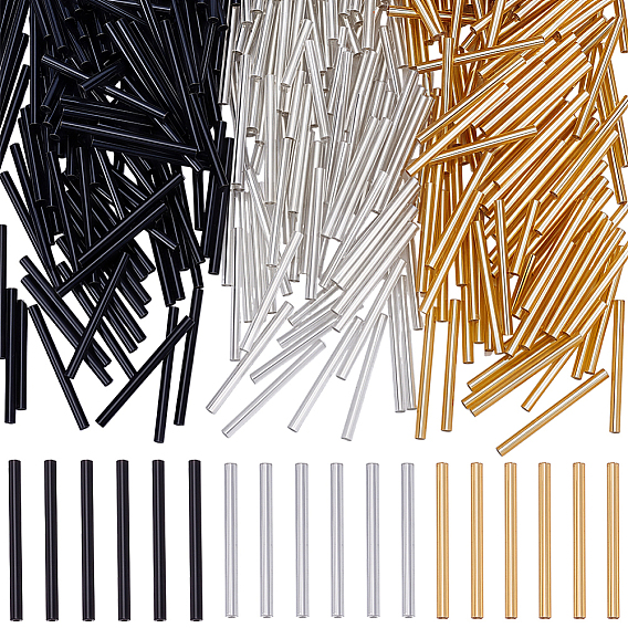 600 pcs 3 couleurs perles de verre clair