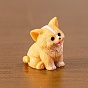 Милые фигурки корги из смолы, украшение, для домашнего украшения рабочего стола