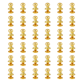 30 наборы латунь с железной ручкой винт заклепка, заклепка соска с шаровой головкой