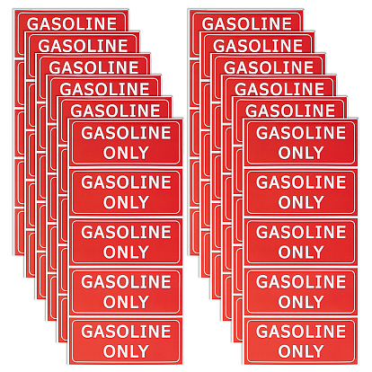 12листы водонепроницаемые ПВХ наклейки с предупреждающими знаками, виниловые наклейки безопасности, прямоугольник со словом