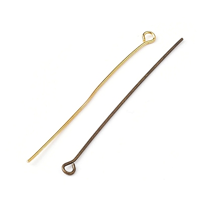 200Pcs 5 Colors Brass Eye Pins, for Jewelry Making