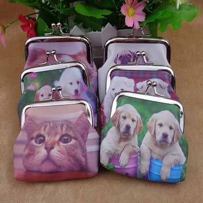 Трапециевидная сумка для куклы из пвх, с железным каркасом кошелька, принадлежности для американских кукол, Рисунок собаки