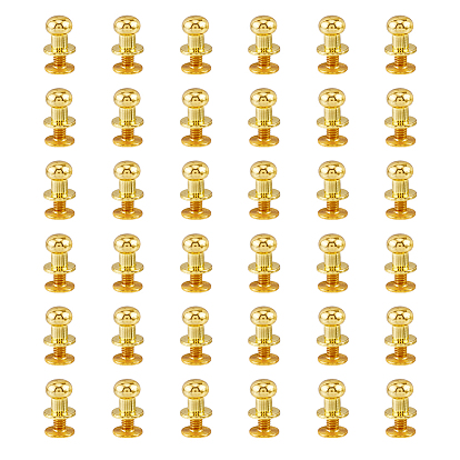 30 наборы латунь с железной ручкой винт заклепка, заклепка соска с шаровой головкой