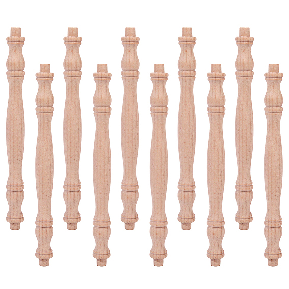 Balaustre de huso de madera, Poste de madera para restauración de escaleras y muebles