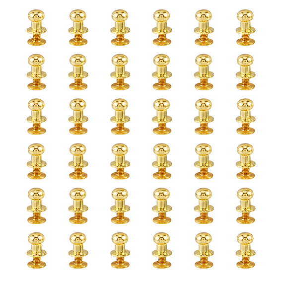 30 наборы латунь с железной ручкой винт заклепка, заклепка соска с шаровой головкой