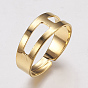 Blank Adjustable Iron Finger Ring Band, Ring Settings for Jewelry Making