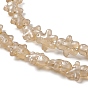 Pearl Luster Plated Electroplate Glass Beads, Ginger Man, for Christmas