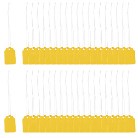 Paper Tags, with Cotton Cord, Blank Price Tag, Rectangle