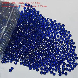 Charmes de zircons, facette, plat rond