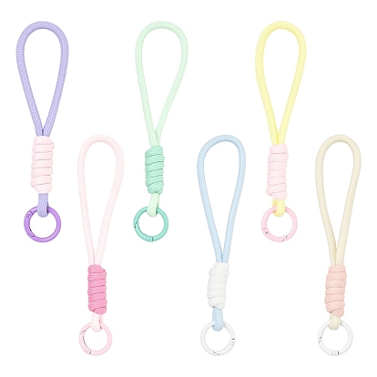 6 шт. 6 цвета полиэстеровые мобильные ремни, Сплав с застежками