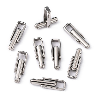 304 Stainless Steel Cuffinks, 23x6mm