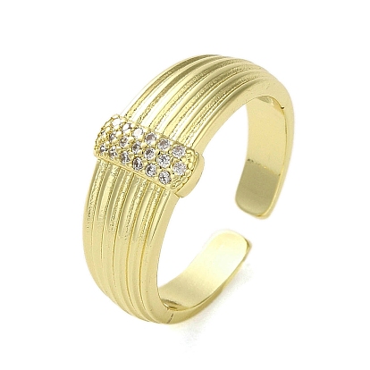 Open Brass with Cubic Zirconia Rings, Rings