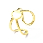 Ion Plating(IP) 304 Stainless Steel Open Cuff Ring, Oval