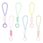 6Pcs 6 Colors Polyester Mobile Straps, with Alloy Clasps