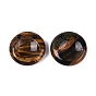Natural & Synthetic Thumb Worry Stone, for Healing Reiki Stress Relief, Flat Round Shape
