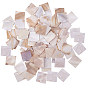 Cabochons coquille, carrée, teint