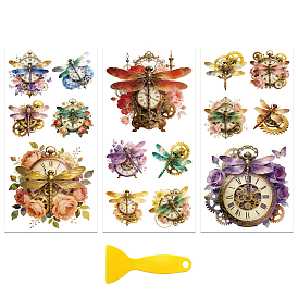 3Pcs PVC Waterproof Decorative Stickers, Self Adhesive Decals for Furniture Decoration