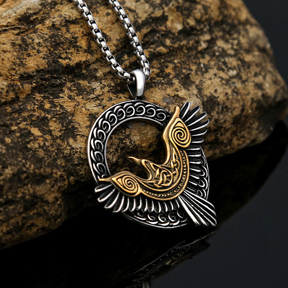 304 подвесные из нержавеющей стали ожерелья, орел