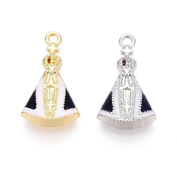 Подвески из сплава берлинской лазури с эмалью, очарование Богоматери Апаресиды