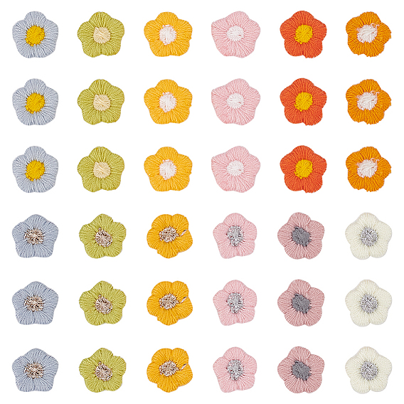 120 шт 12 цвета полиэстер украшения аксессуары, швейные украшения, цветок