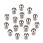 201 из нержавеющей стали бусы, сплошной раунд
