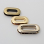 Alloy Screw-in Grommet Eyelet Findings, for Bag Making, Oval