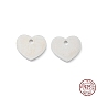 925 Sterling Silver Chain Extender Drops, Heart Extender Chain Tabs