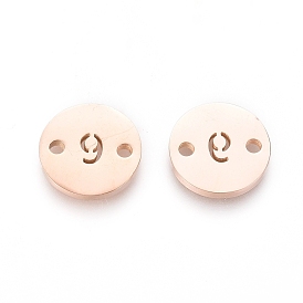 304 ссылки нержавеющей стали, лазерная резка, для изготовления ювелирных изделий, плоские круглые с номером