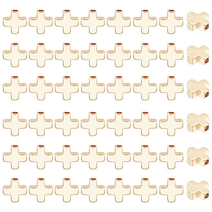 60 латунные бусины шт., крестик