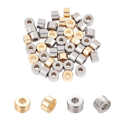304 de acero inoxidable perlas espaciadoras, columna