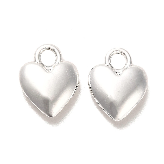 Long-Lasting Plated Alloy Charms, Heart