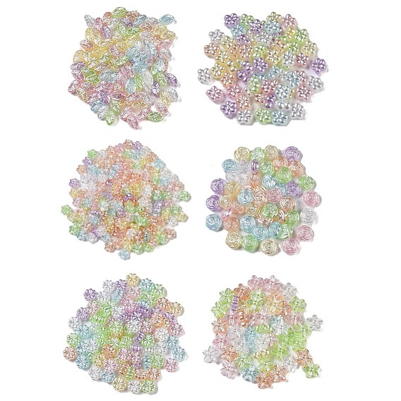 Покрытие акриловыми шариками, цветок