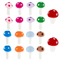 18Pcs 9 Colors Mushroom Handmade Wool Felt Ornament Accessories,  Handmade 3D Craft Home Decorations