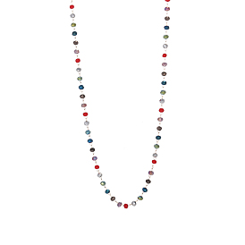 304 Колье из нержавеющей стали и стекла для женщин, рондель, ионное покрытие (ip), долговечный, реальный 14 k позолоченный