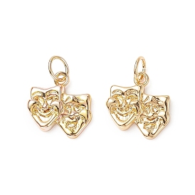 Латунные подвески, с целью перехода в кольце, реальный 18 k позолоченный, долговечный, маска