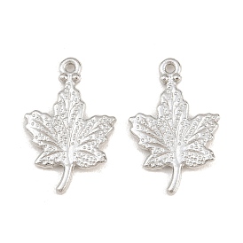 Alloy Pendants, Maple Leaf Charms