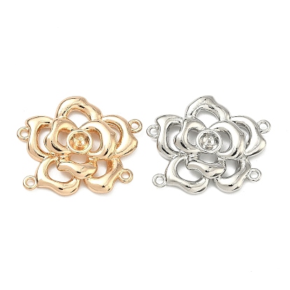Латунные многожильные звенья для оправ кабошонов, за половину пробурено бисера, цветок
