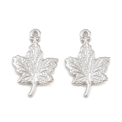 Alloy Pendants, Maple Leaf Charms