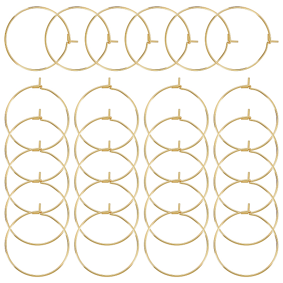 304 Stainless Steel Hoop Earring Settings, Ring