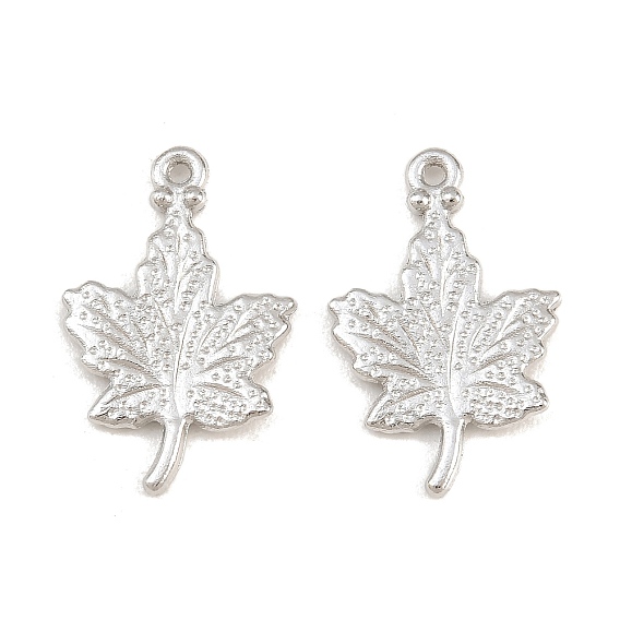 Alloy Pendants, Maple Leaf Charms